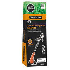 Aparador de Grama Elétrico Bipartido Tramontina APB1000T 1000W 127V 280mm Diâmetro de Corte