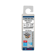 Broca Para Metal Bosch Pro Metal Hss-G 1/16'' 10Un