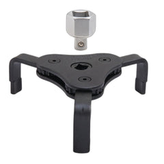Chave Filtro Óleo 63-102 mm 3 Garras Encaixe 3/8'' Adaptador 1/2'' Sextavado 21 mm Aço Cromado Tramontina PRO