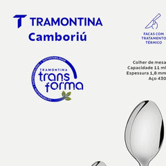 Faqueiro Em Aço Inox 16 Peças Com Facas Para Churrasco Tramontina Camboriú