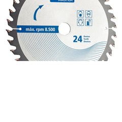 Disco de Corte 7.1/4'' 36 Dentes Tramontina Master para Serra Circular - Aço Carbono Temperado