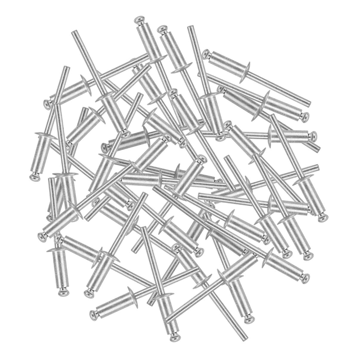 Rebite de Repuxo 4.8x14mm 50 Pcs MTX Aço Galvanizado Resistente Corrosão