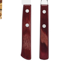 Jogo De Talheres Para Churrasco Tramontina 12 Peças Aço Inox Cabo Vermelho Polywood
