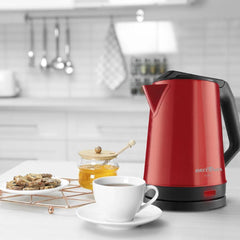 Chaleira Elétrica 1.9L BCH12V Britânia Vermelha Acabamento em Inox 220V