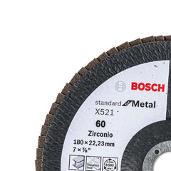 Disco Flap Curvo Bosch Standard For Metal 180mm G60