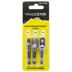 Jogo Adaptador de Soquetes 3 Peças  CR-V Tradestar