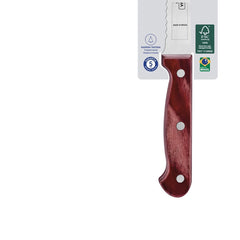 Faca Para Pão Tramontina Polywood 7 Polegadas Aço Inox Cabo Madeira Tratada Vermelho Lâmina Serrilhada