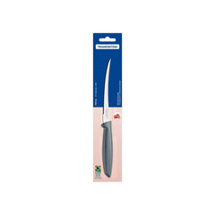 Faca Para Tomate Tramontina Plenus Aço Inox 5 Polegadas Microsserrilhada Cabo Cinza Resistente