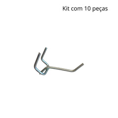 Gancho Simples Kit com 10 para Painel Presto