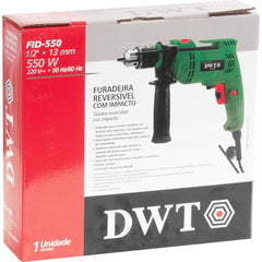 Furadeira com Impacto 1/2'' Fid 550 220V DWT