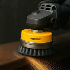 Escova Copo 5'' Rosca M14 6500Rpm Aço Carbono Torcido Vonder