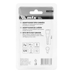Soquete Magnético Parafusadeira 7/16 Pol 45mm 5 Pçs Precisão Profissional