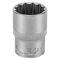 Soquete Estriado Stels 1/2'' 21mm Aço Cromo Vanádio Alta Resistência