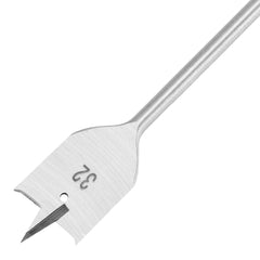 Broca Chata Para Madeira Longa 32mm 300mm Aço 45 HRC 48-52 MTX Profissional