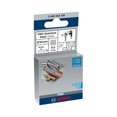 Escova De Aço Bosch Pro Stainless Steel Clean Ondulado 50mm