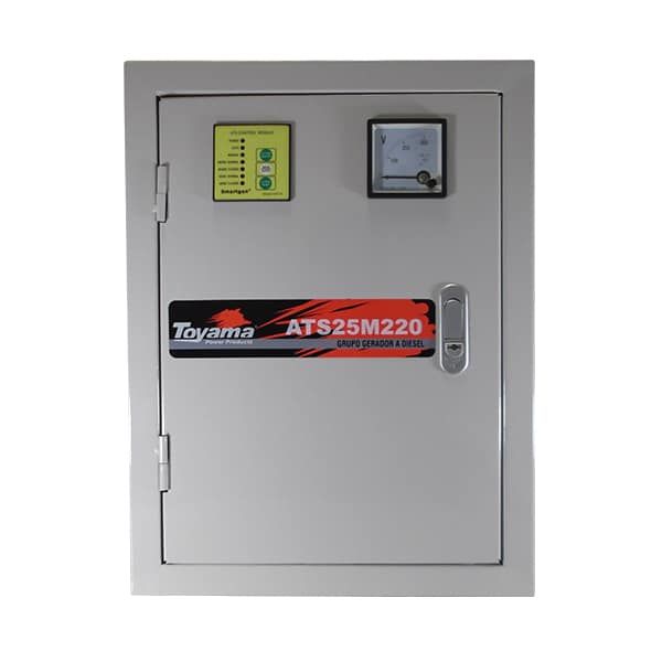 Painel ATS Transf Automática MONO 220V ATS25M220 Toyama