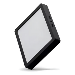 Painel Led Eco Quadrado Preto Bivolt 24W 3000K Black+Decker