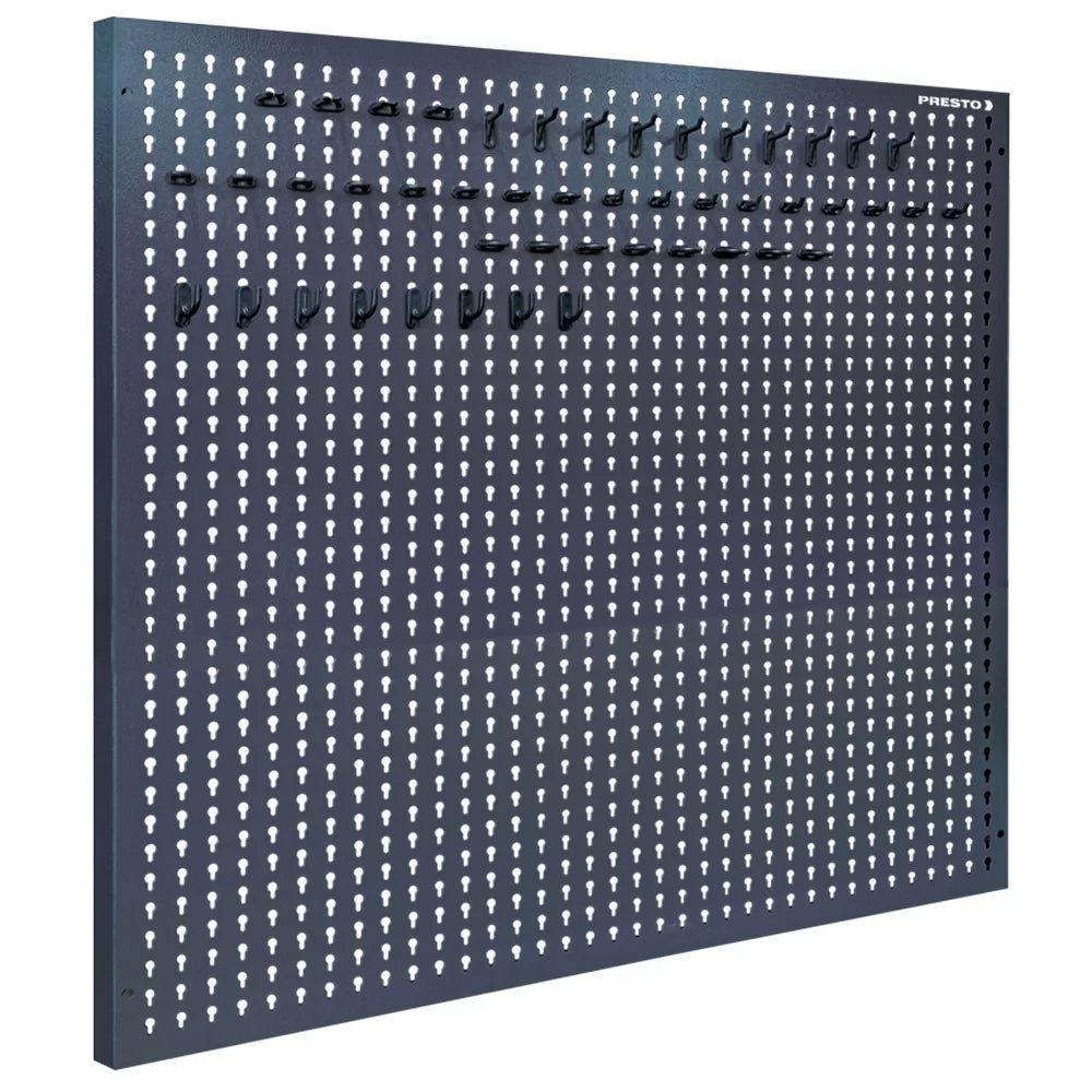 Painel para Ferramentas Em Aço 94x97cm c/ 48 Ganchos Presto