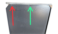 Painel para Ferramentas Em Aço 94x97cm com 48 Ganchos Pequenas Avarias Outlet