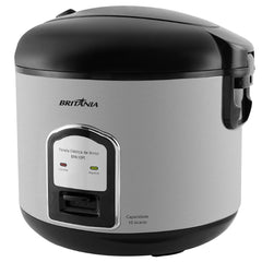 Panela de Arroz Elétrica BPA10PI Britânia Inox Com Função Refogar Legumes Com Acessórios 127V