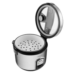 Panela de Arroz Elétrica PH10P Visor Glass Inox 700W Philco Com Acessórios Tampa Transparente 127V