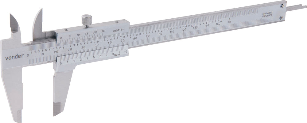 Paquímetro universal 150mm 0,02mm aço inox pa152 Vonder