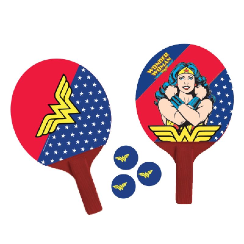 Par de raquetes de ping-pong Mulher Maravilha Bel Sports
