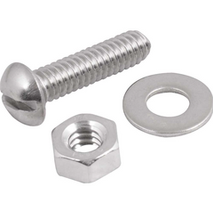 Parafuso Máquina Inox 1/4X1" Cabeça Redonda 4 peças Vonder
