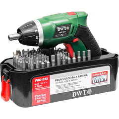 Parafusadeira à Bateria 3,6V com Kit 55 peças DWT