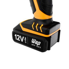 Parafusadeira e Furadeira a Bateria 12V 1500 mAh WAP BPF 12K3 Bivolt com Maleta e Kit de Acessórios