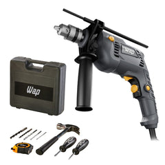 Parafusadeira e Furadeira de Impacto WF 700K10 Mandril de 3/8" Potência de 700W com 11 Acessórios 127V