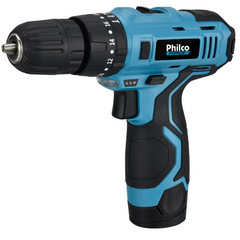 Parafusadeira Furadeira 3/8 Philco Force PPF03M 12V Sem Fio a Bateria com Maleta e Acessórios