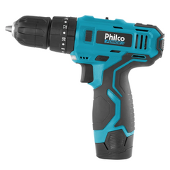 Parafusadeira Furadeira 3/8 Philco Force PPF03MF 12V Sem Fio a Bateria com Maleta e Acessórios
