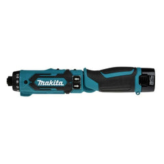 Parafusadeira Furadeira 5mm à Bateria 7.2V com Bateria Carregador Jogo Bits Maleta DF012DSE Makita