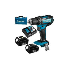 Parafusadeira Furadeira de Impacto 18V sem Fio com Bateria Carregador Maleta DHP484RFE Makita
