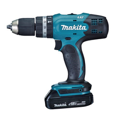 Parafusadeira Furadeira Impacto Bateria 18V com Bateria Carregador Phillips Maleta DHP453SY Makita