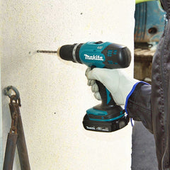 Parafusadeira Furadeira Impacto Bateria 18V com Bateria Carregador Phillips Maleta DHP453SY Makita