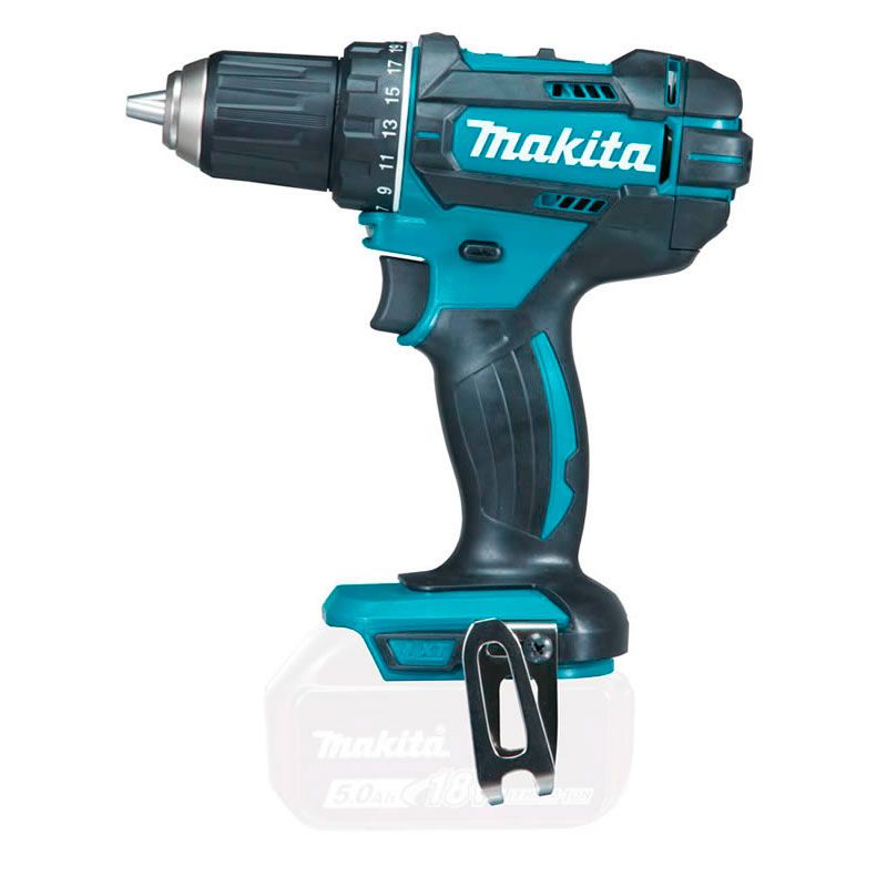 Parafusadeira Furadeira Sem Fio 18V Torque 62N.m Com Resistência Água Reversível DDF482Z Makita