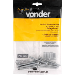 Parafuso Autoatarraxante 4,2x38,0mm c/ 10 peças Vonder