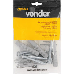 Parafuso Autoatarraxante 6,3x50,0mm c/ Bucha 10mm Vonder