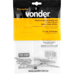 Parafuso Autoatarraxante Inox 4,2x32,0mm Phillips Vonder