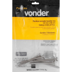 Parafuso Autoatarraxante Inox 4,8x50,0mm Phillips Vonder