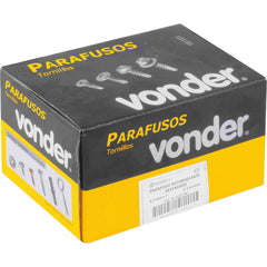 Parafuso Autobrocante Sextavado 6,3x1'' com 100 peças Vonder