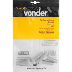 Parafuso Sextavado Zincado 5/16'' X 1'' Unc Vonder