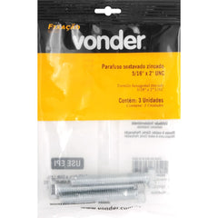 Parafuso Sextavado Zincado 5/16'' X 2'' Unc Vonder
