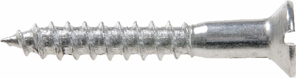 Parafuso Madeira 4,2x30 Chata Fenda Zincado Com Bucha 10 Peç