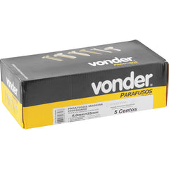 Parafuso mad 6,0x55 chipboard bicromatizado c/ 500 pç Vonder
