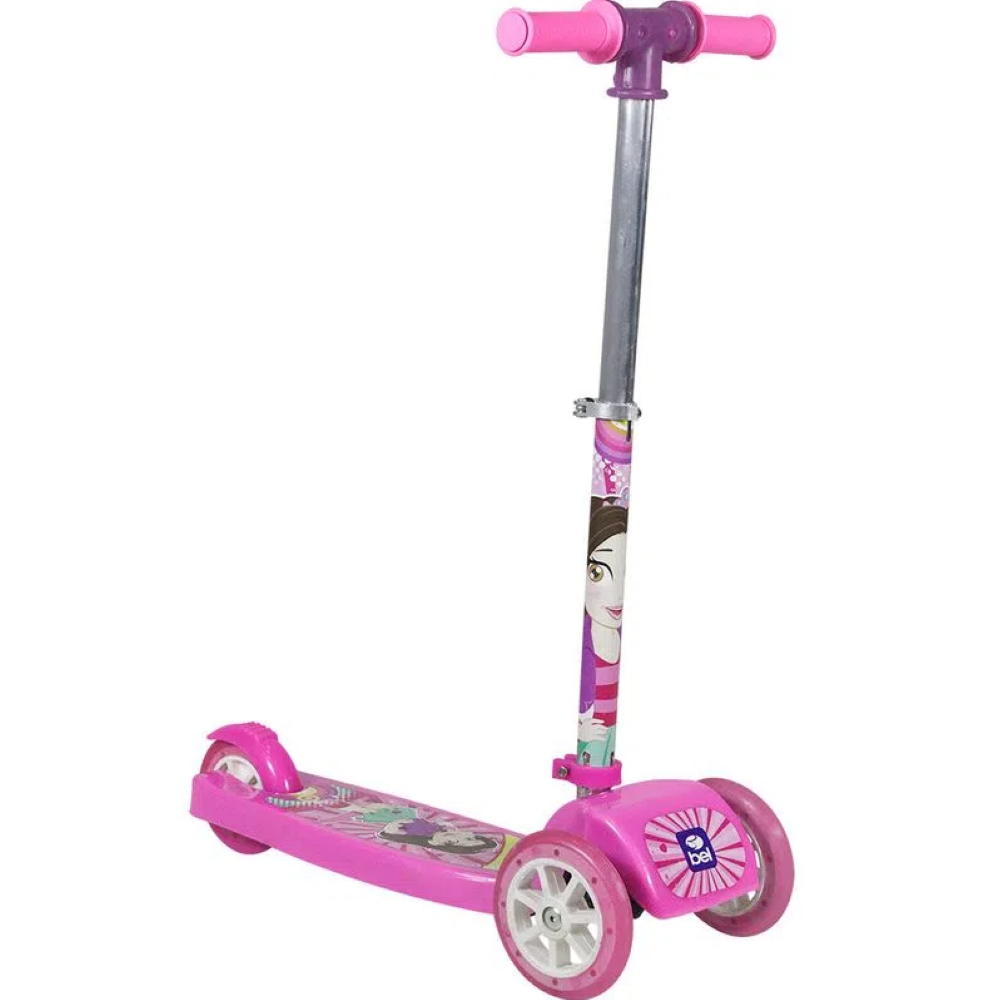 Patinete Infantil Regulável Nati Bel  -  Rosa