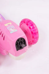 Patinete bubble rosa solta bolhas de sabão  - Bel Brink