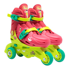 Patins 2 Em 1 Roller 4 Rodas Turma Da Mônica Magali M 33-36